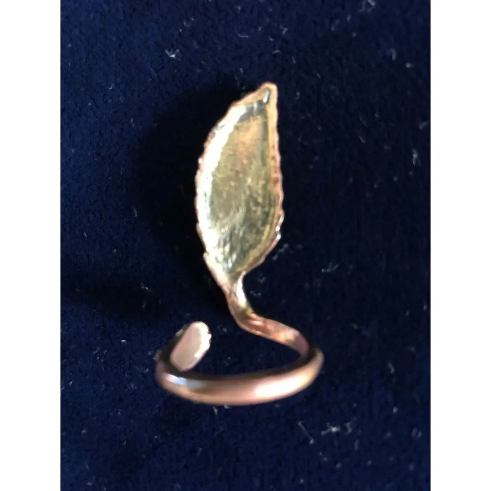Owl & feather rings bundle gold tone